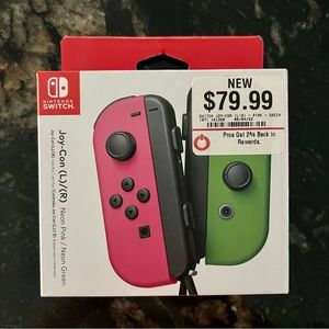 Nintendo Switch Joy-Con (L) / (R) Wireless Controller Neon Pink/Neon Green